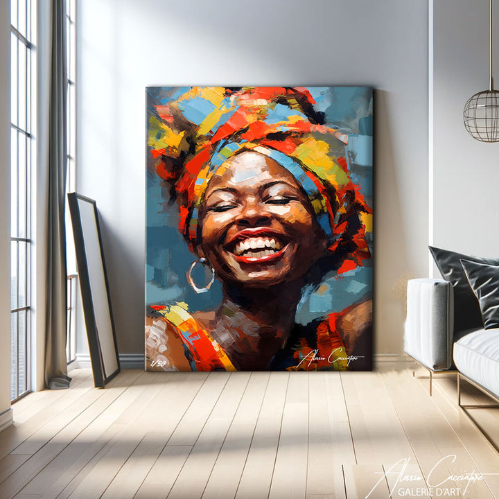 tableau femme africaine 
