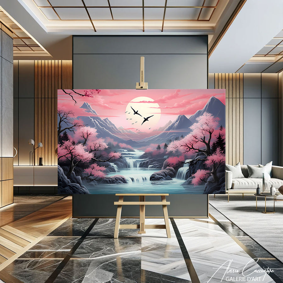 tableau japonais art – mise en situation