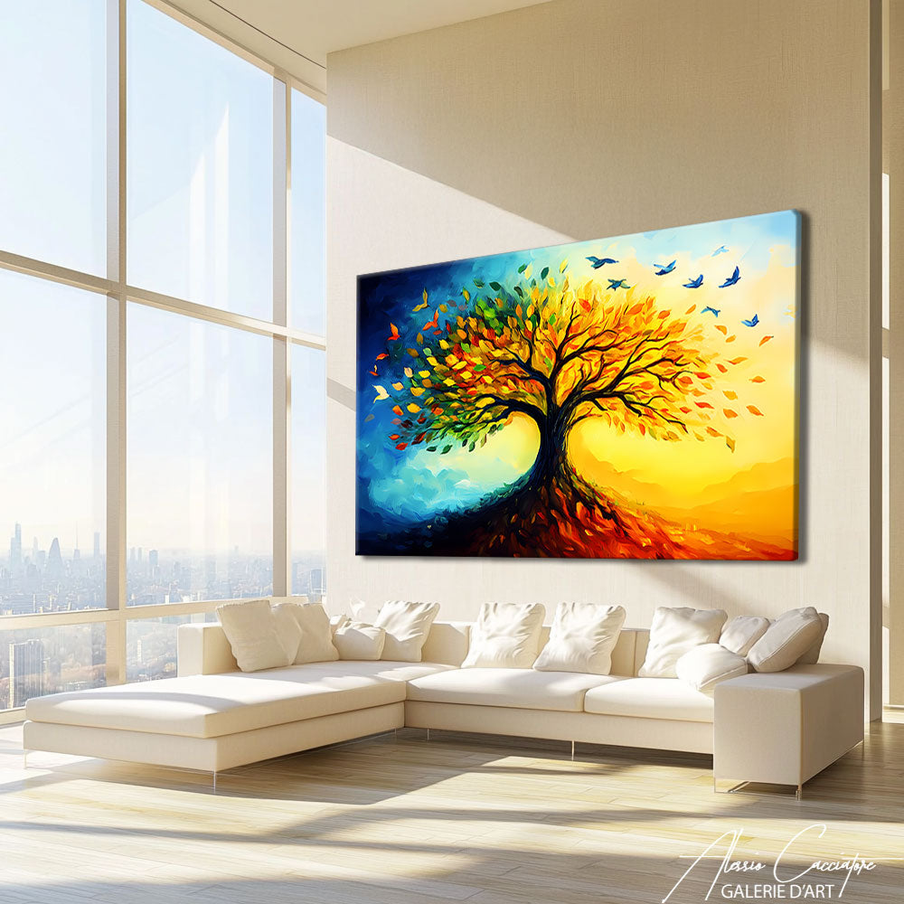 arbre de vie peinture acrylique
