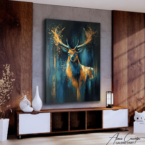 Tableau Cerf Doré