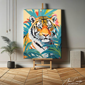 tableau peinture tigre