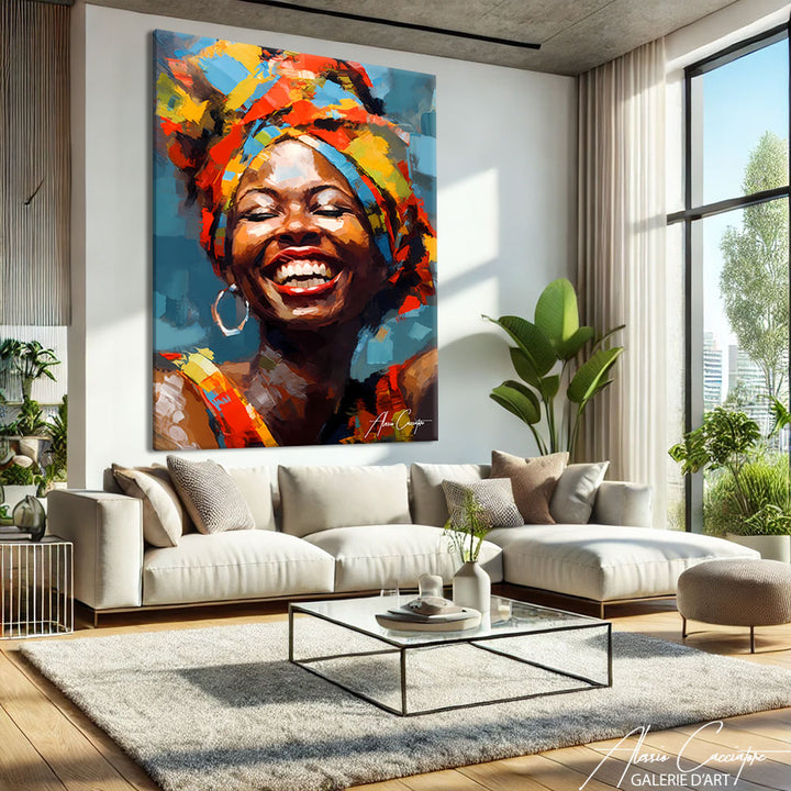 tableau femme africaine