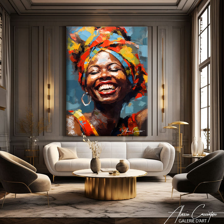 tableau africaine coloré