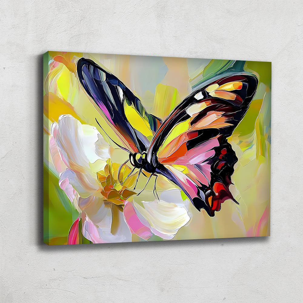 Tableau Abstrait Papillon