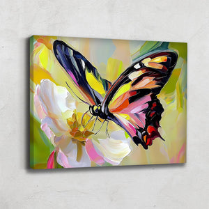 Tableau Abstrait Papillon