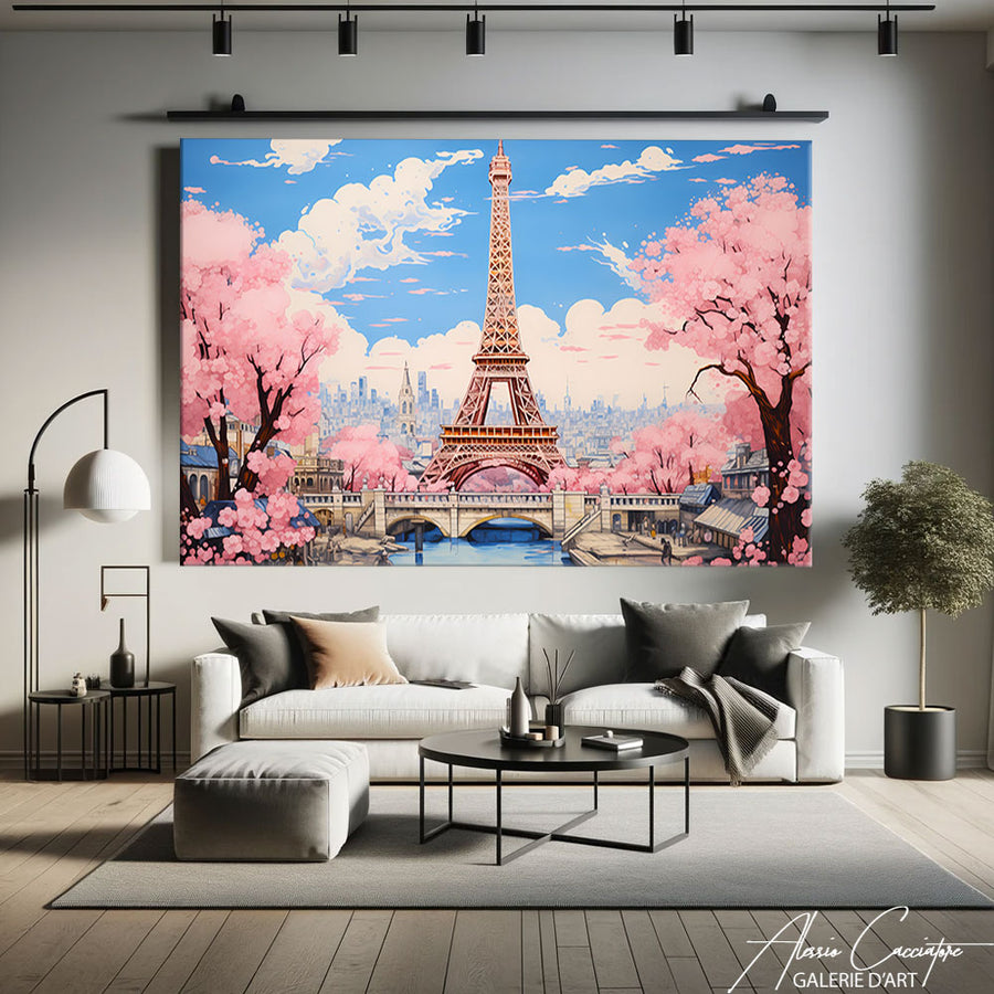 Tableau Japonais Paris – mise en situation