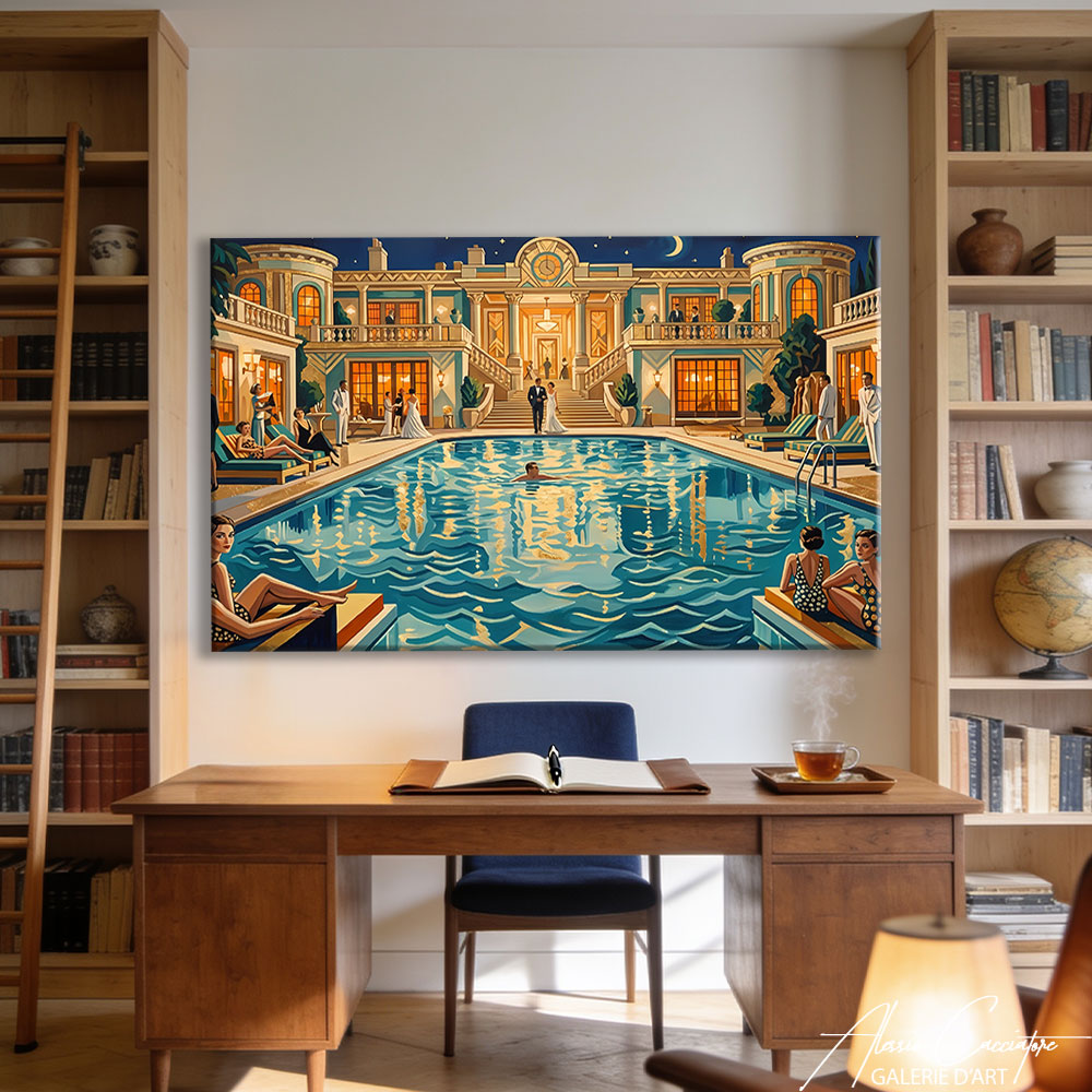 Affiche Art Deco Chambre Adulte