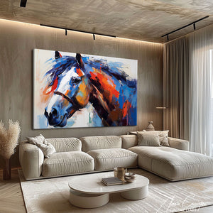 cheval tableau peinture