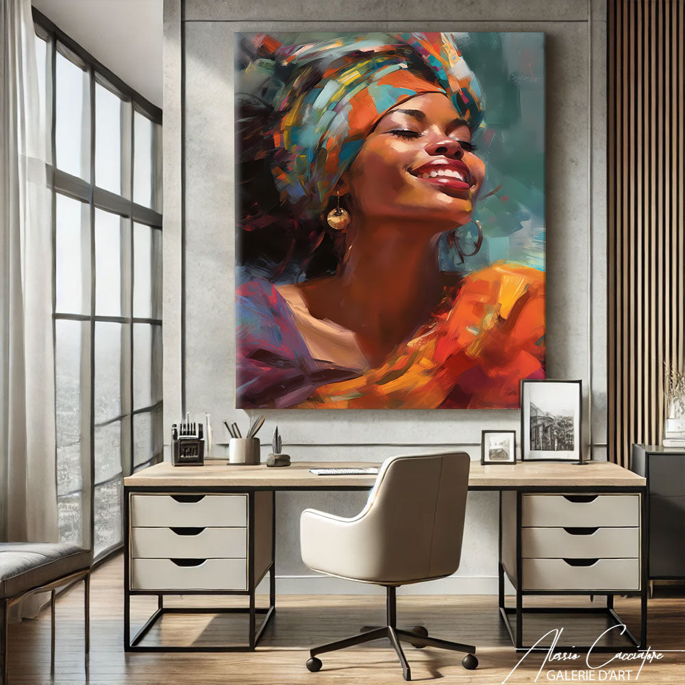 tableau africaine abstrait