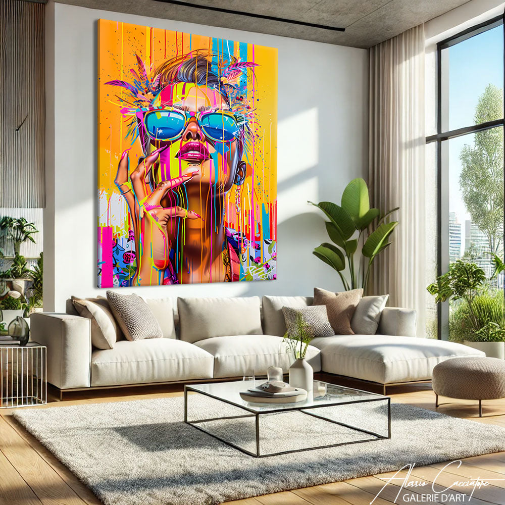 Tableau Contemporain Abstrait Design
