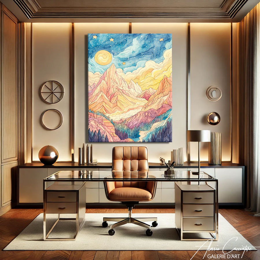 Toile Montagne – mise en situation