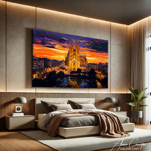 tableau coucher de soleil