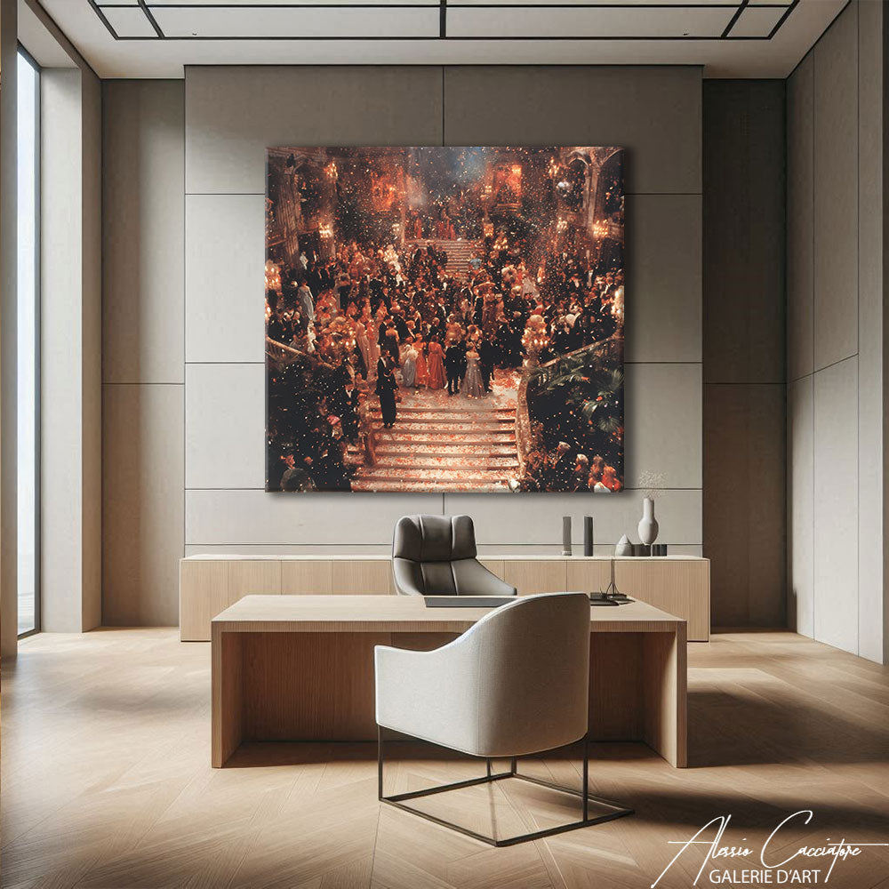 TABLEAU CARRE ABSTRAIT