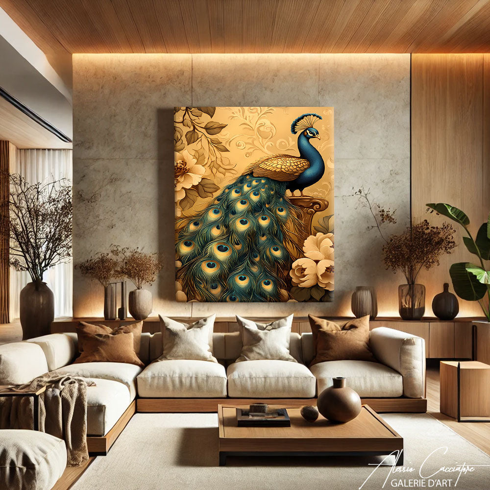 Tableau de paon
