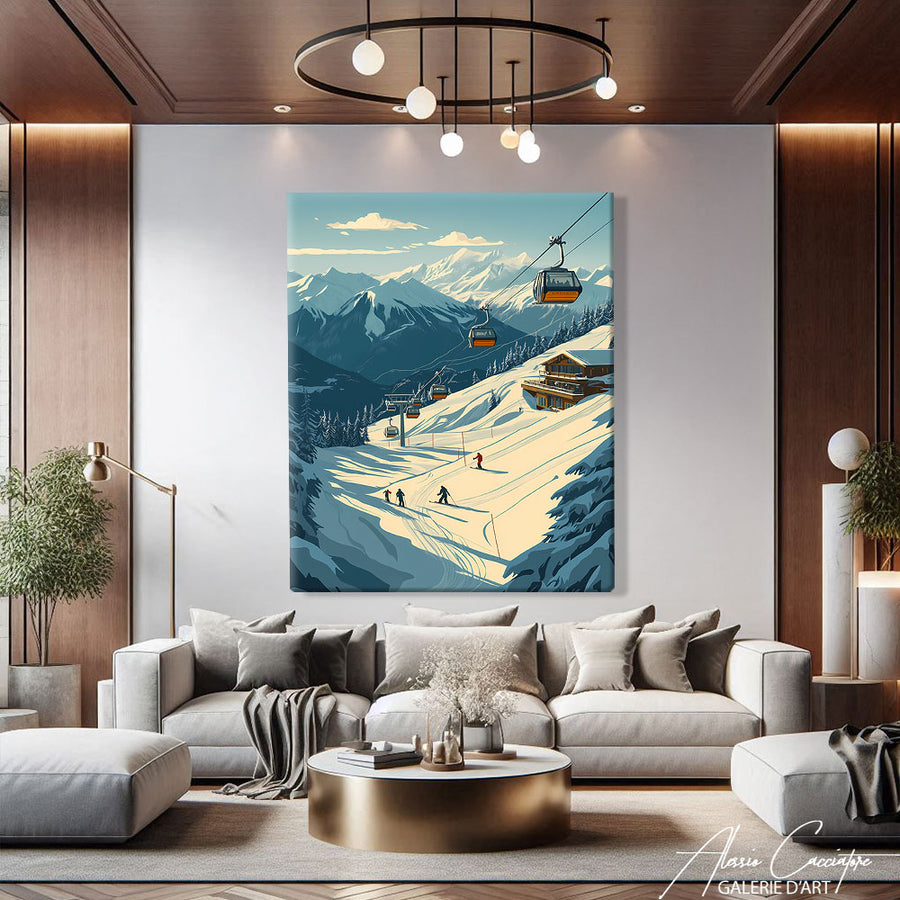 Tableau Montagne Haute-Savoie – mise en situation