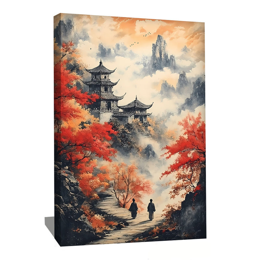 TABLEAU PAYSAGE ASIATIQUE ZEN
