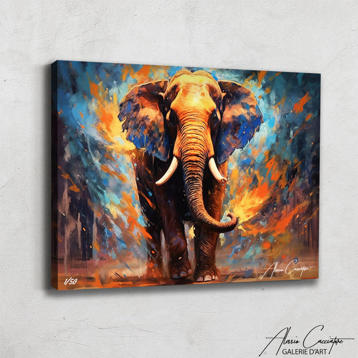 peinture d'éléphant d'afrique
