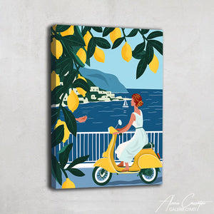 Tableau Contemporain Bord de Mer