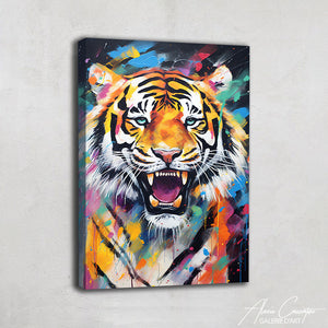 tableau tete de tigre