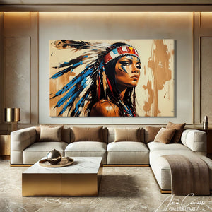 Peinture de Guerre Visage Indien
