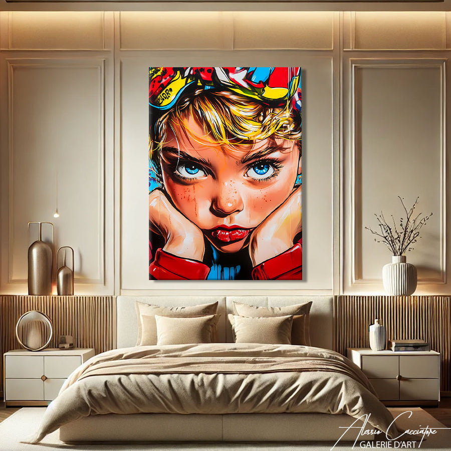 Tableau Pop Art Grande Taille – mise en situation