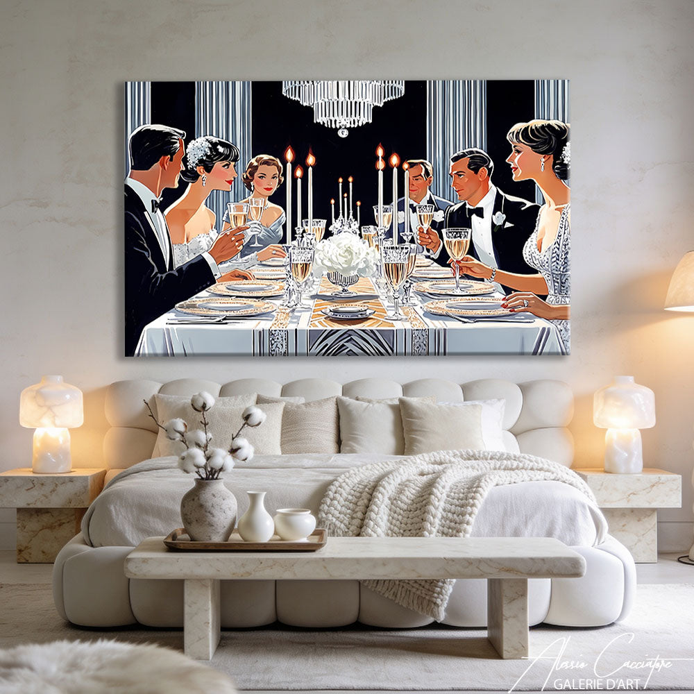 Toile Art Deco Cuisine