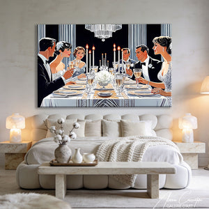 Toile Art Deco Cuisine