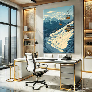 Toile montagne Moderne
