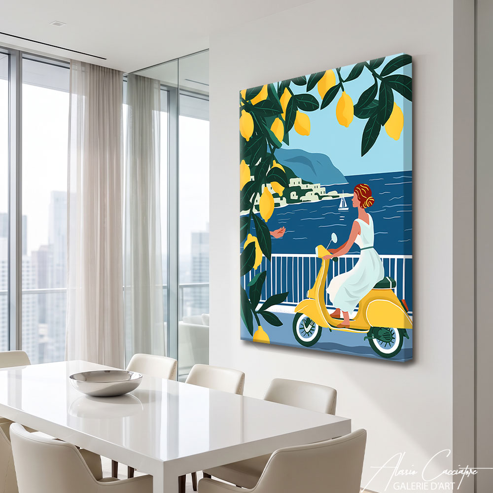 tableau bord de mer peinture