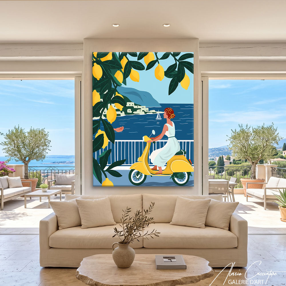 tableau bord de mer italie