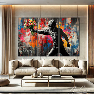 Tableau Blanc Triptyque Enfant