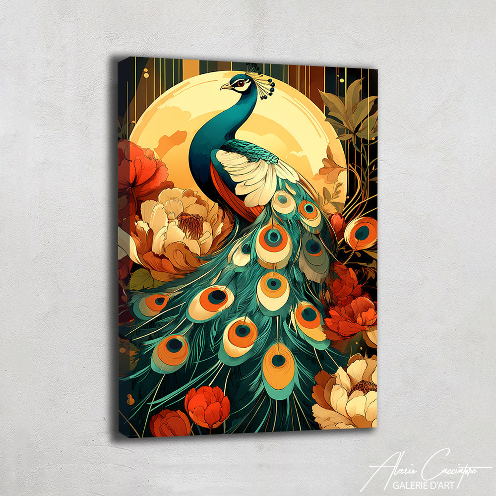 Tableau de paon
