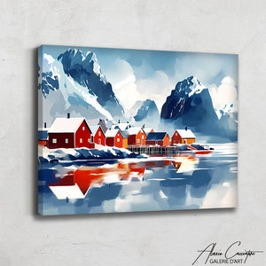 Toile Montagne Enneigée