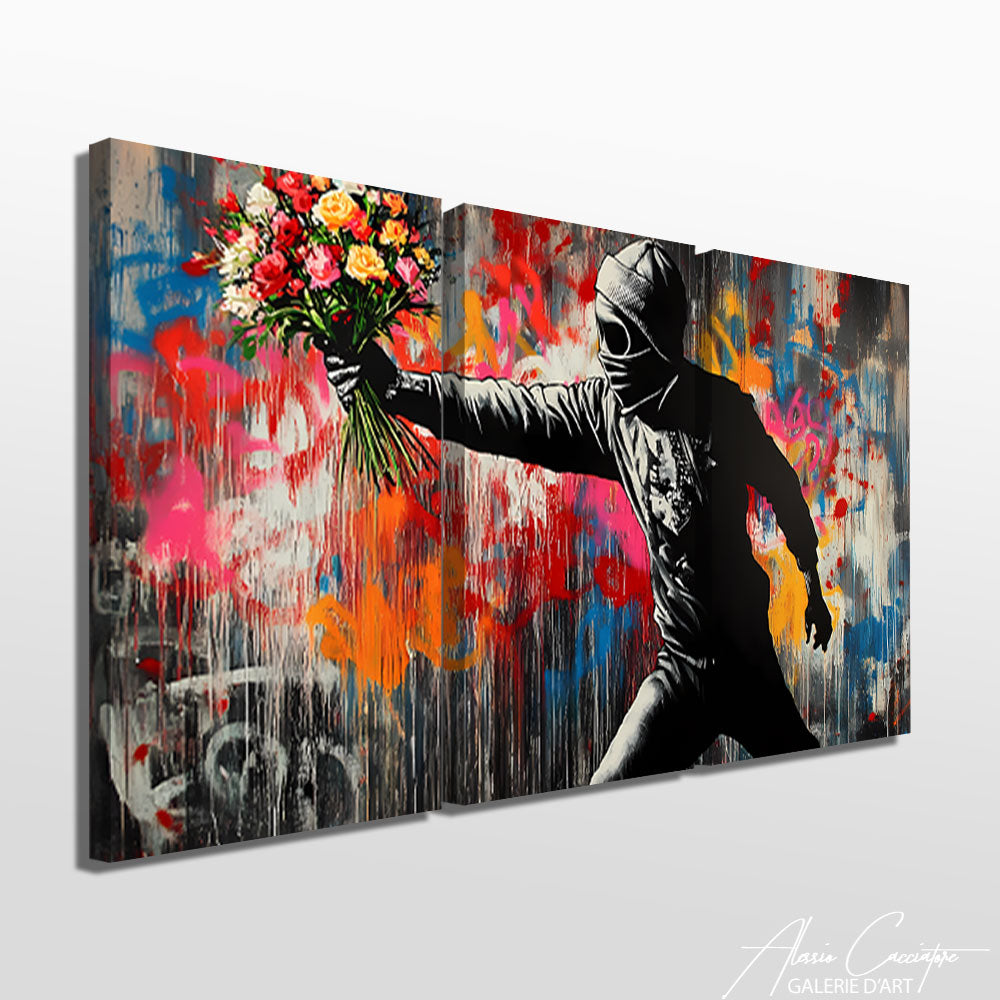 Tableau Blanc Triptyque Enfant