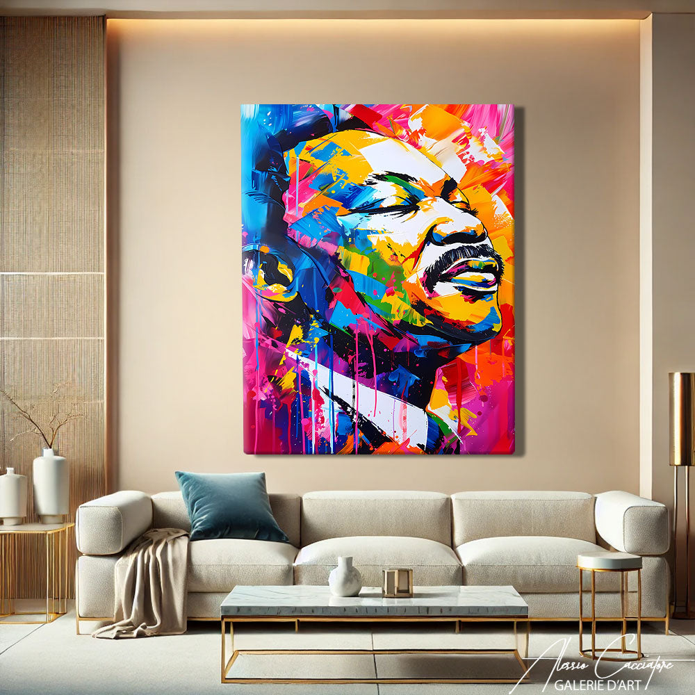 Peinture Martin Luther King
