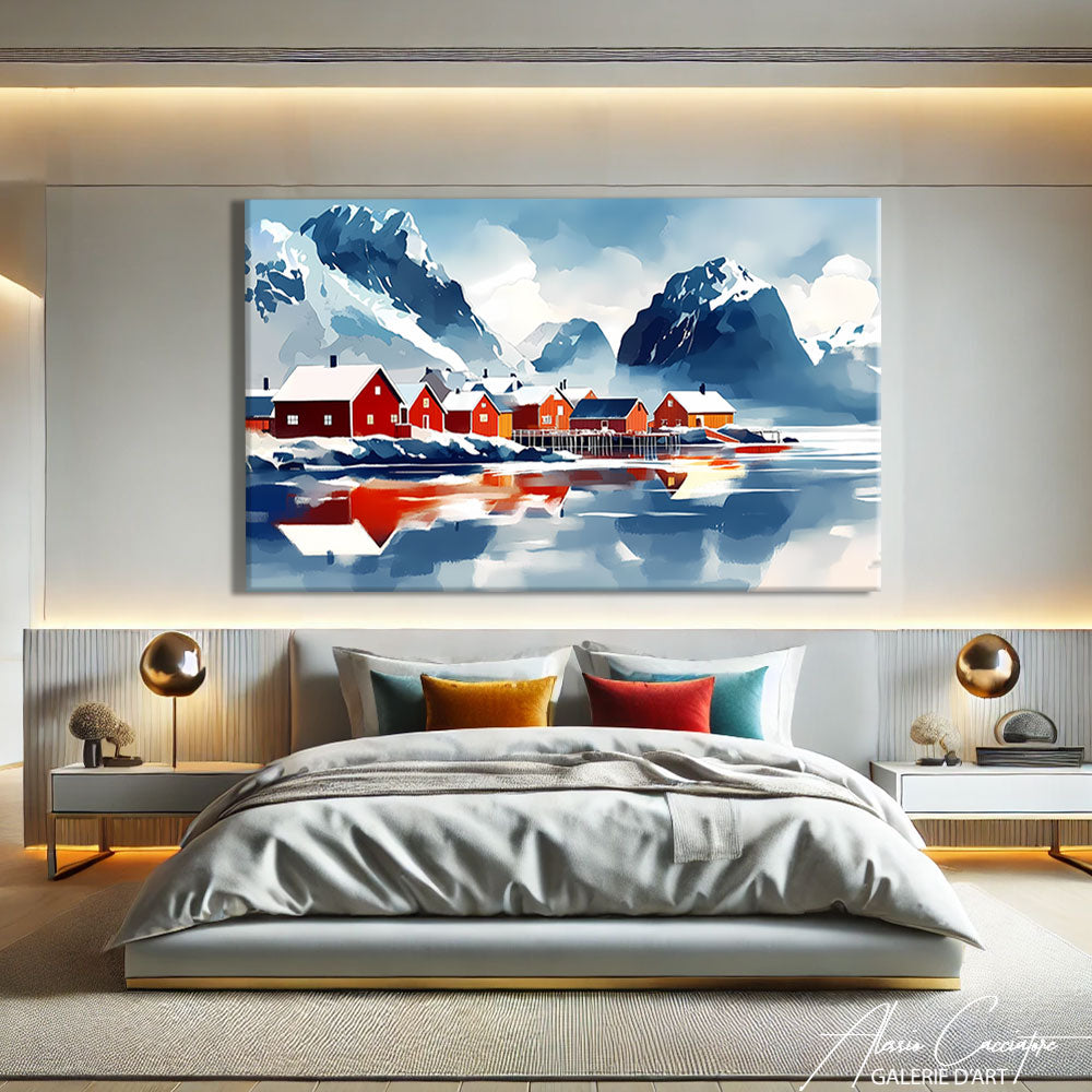 Toile Montagne Enneigée