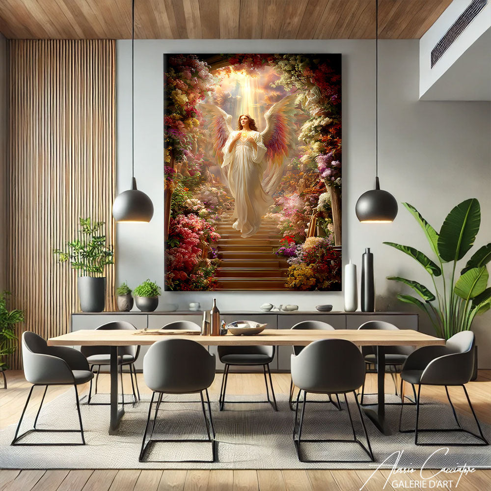 TABLEAU ANGE FLEURI
