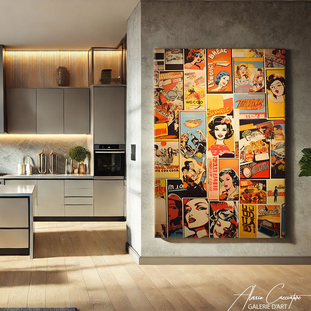 tableau peinture pop art