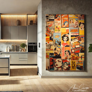 tableau peinture pop art