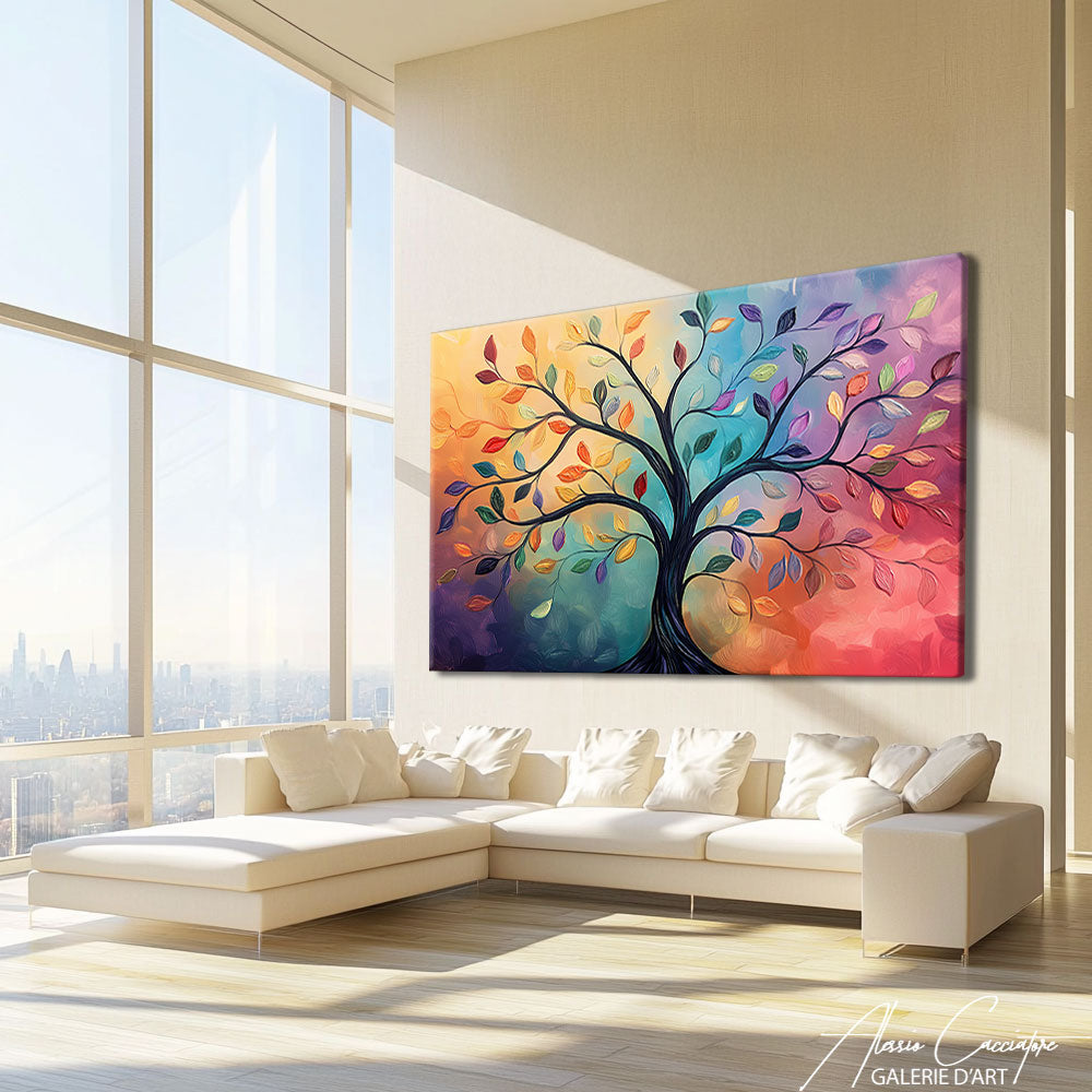 Tableau arbre moderne sur toile
