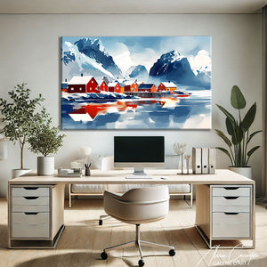 Toile Peinture Montagne
