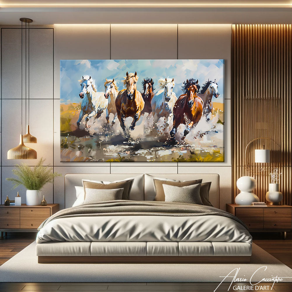 TABLEAU CHEVAUX SAUVAGES