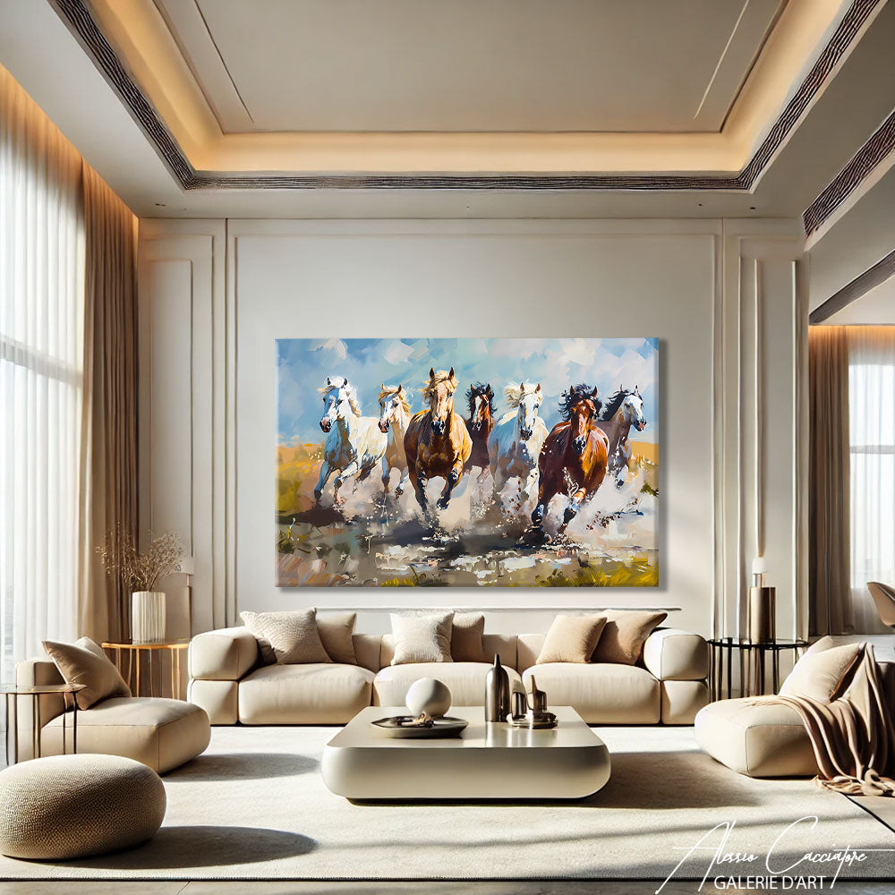 tableau cheval peinture