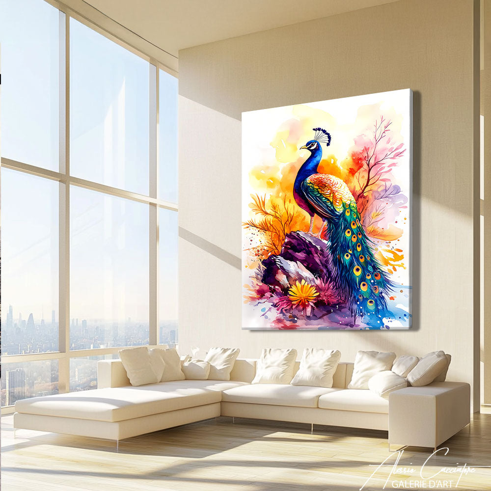 Tableau de paon
