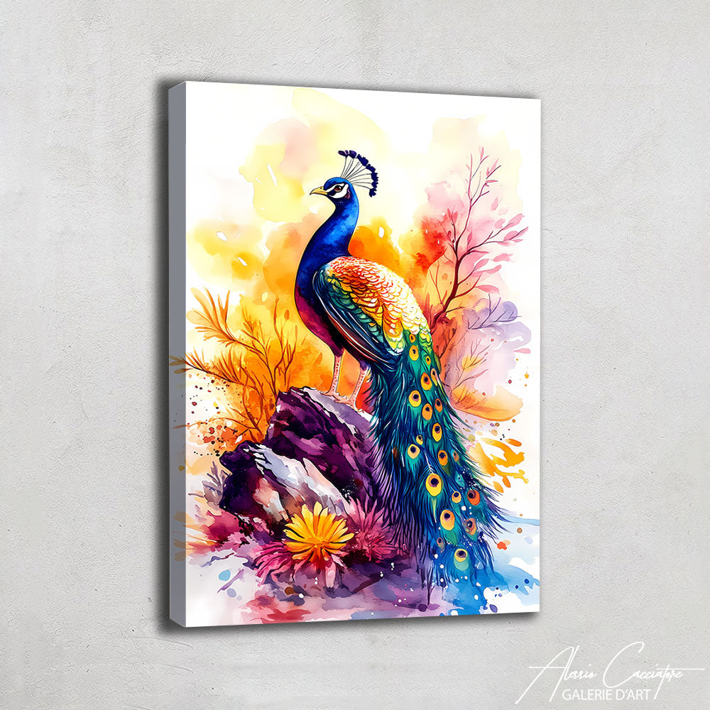 Tableau Avec Paon