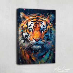 Tableau Tigre Bleu