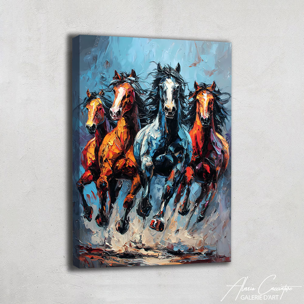 Tableau Abstrait Bleu