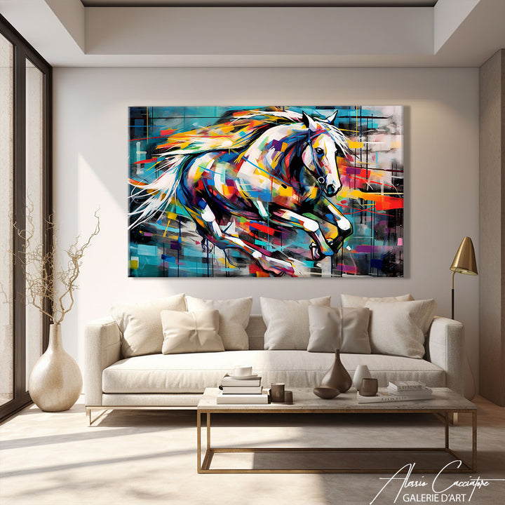 grand tableau cheval