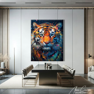 Tableau Tigre Bleu