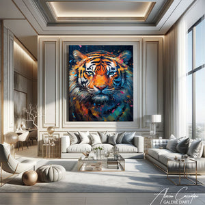 peinture tigre couleur